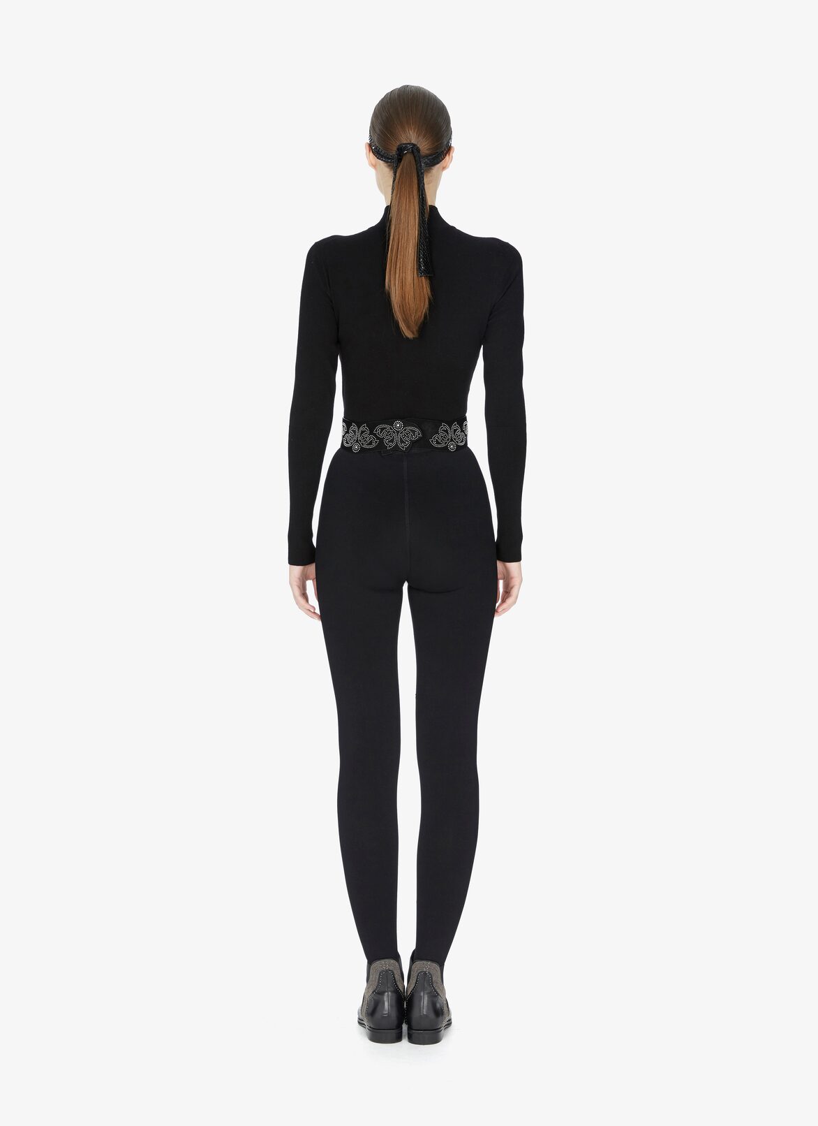 BELT SUEDE PAPILLON BLACK ALAÏA BLACK  BELT SUEDE PAPILLON BLACK